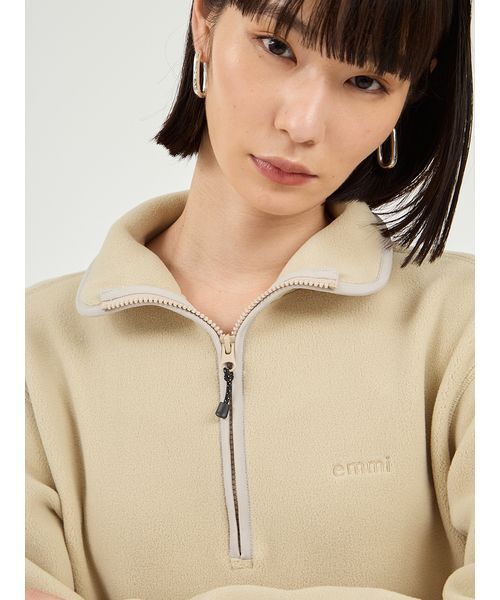 emmi（エミ）の「【セットアイテム】eco ストール付きフリースワンピース（ワンピース・レディース・ミント/ネイビー/ブルー・0/1）」の8枚目の写真