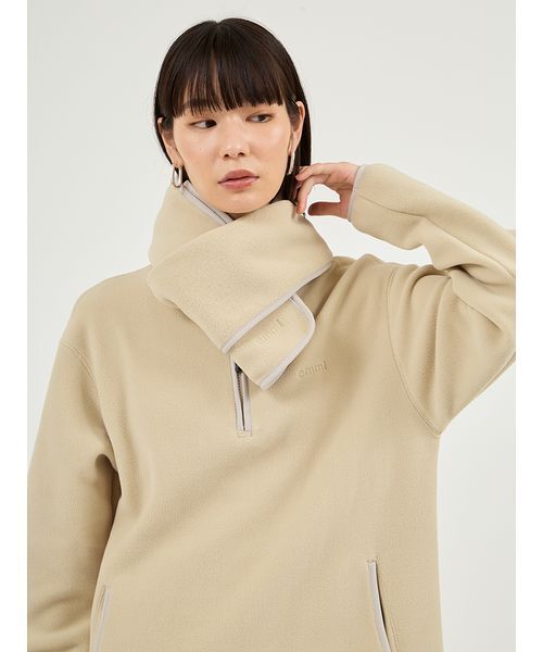 emmi（エミ）の「【セットアイテム】eco ストール付きフリースワンピース（ワンピース・レディース・ミント/ネイビー/ブルー・0/1）」の13枚目の写真