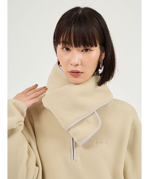 emmi（エミ）の「【セットアイテム】eco ストール付きフリースワンピース（ワンピース・レディース・ミント/ネイビー/ブルー・0/1）」の14枚目の写真