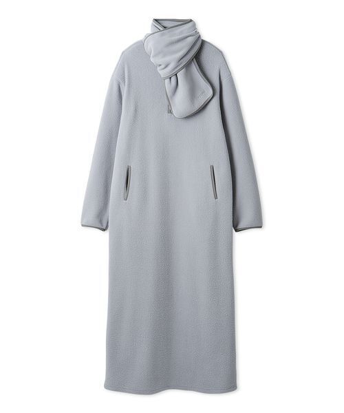 emmi（エミ）の「【セットアイテム】eco ストール付きフリースワンピース（ワンピース・レディース・ミント/ネイビー/ブルー・0/1）」の20枚目の写真