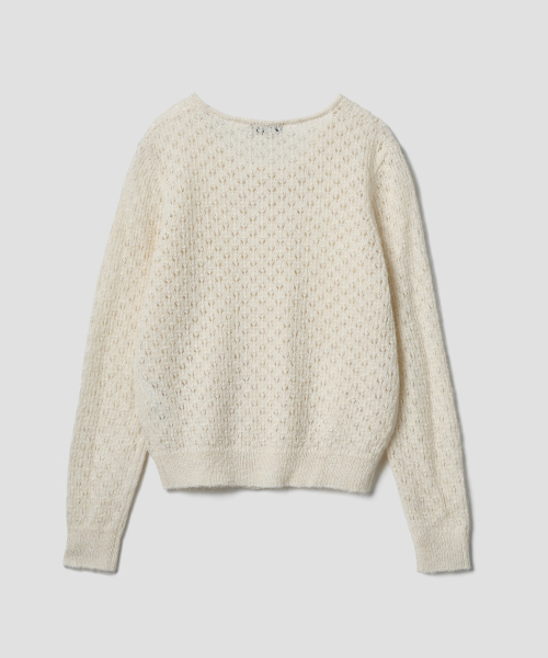 TTUDEMENT(トュードメント)の「ALPACA EYELET CARDIGAN CREAM(カーディガン/ボレロ・レディース・その他・FREE)」の4枚目の写真