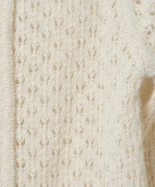 TTUDEMENT(トュードメント)の「ALPACA EYELET CARDIGAN CREAM(カーディガン/ボレロ・レディース・その他・FREE)」の7枚目の写真