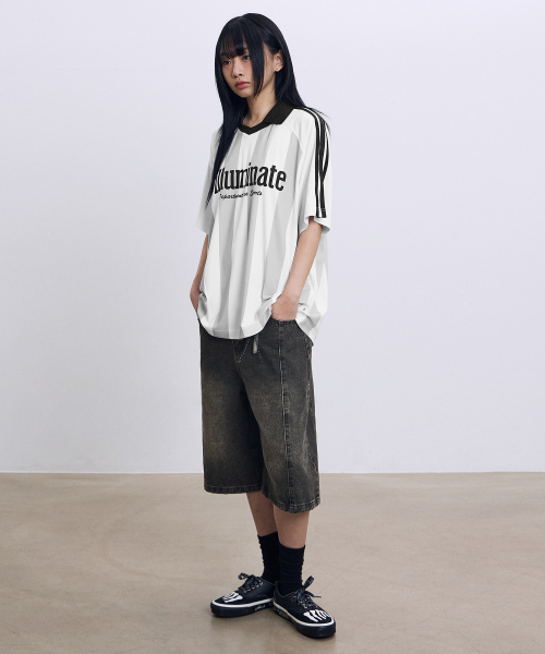 F.ILLUMINATE(フィルミネイト)の「フラップポケットデニムショーツ-ブラック(その他パンツ・レディース・その他・SMALL/MEDIUM/LARGE)」の3枚目の写真