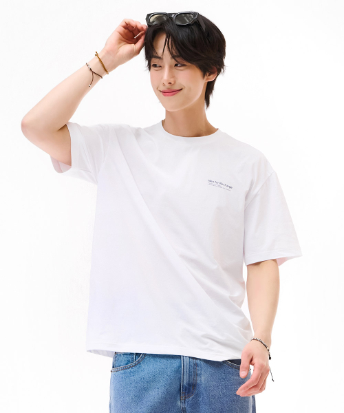 CHASECULT(チェイスカルト)の「男性クールバックポイントグラフィック半袖Tシャツ-ホワイト(Tシャツ/カットソー・メンズ・ホワイト・95/105/100/110)」の5枚目の写真