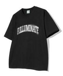 DTPアーチブラーロンドTシャツ-ブラック
