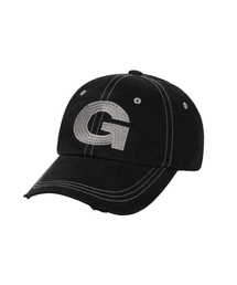 IUGAMAKARAS（イウガマカラス）の「G Needlework Ball Cap (Black)（キャップ）」