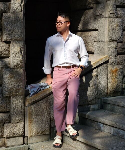 MUSINSA STANDARD（ムシンサスタンダード）の「ガーメントダイワイドデニムパンツ [デザートピンク]（デニムパンツ・メンズ・その他・26/27/28/29/30/31/32/33/34/36）」の7枚目の写真