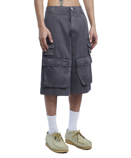 NOMANUAL(NOMANUAL)の「B.M CARGO SHORTS - WASHED CHARCOAL(その他パンツ・レディース・その他・MEDIUM/LARGE)」の1枚目の写真