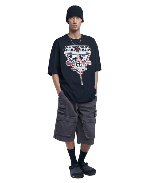 NOMANUAL(NOMANUAL)の「B.M CARGO SHORTS - WASHED CHARCOAL(その他パンツ・レディース・その他・MEDIUM/LARGE)」の4枚目の写真
