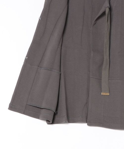 FIL DE FER（フィルデフェール）の「コットングリッド　ロングベスト（ベスト・レディース・チャコールグレー・FREE）」の10枚目の写真