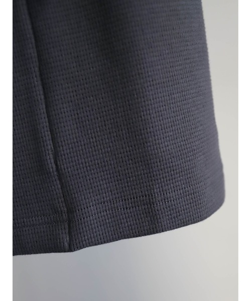 FIL DE FER（フィルデフェール）の「コットングリッド　ロングベスト（ベスト・レディース・チャコールグレー・FREE）」の8枚目の写真