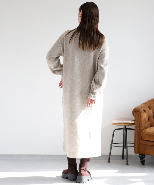 cepo（セポ）の「ネップハイネックニットワンピース（ワンピース・レディース・グレー/ブラウン/ベージュ・M）」の20枚目の写真