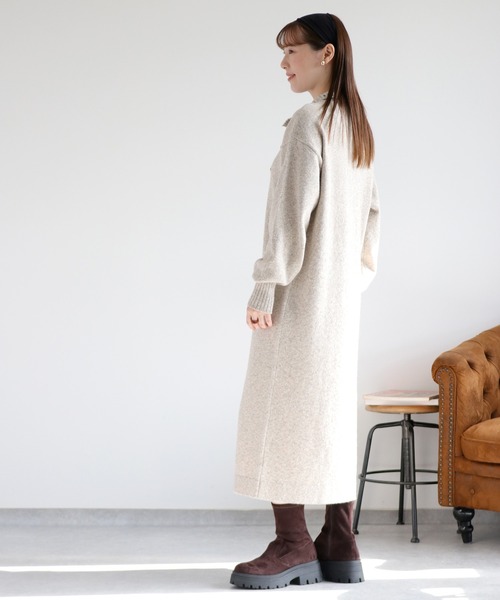 cepo（セポ）の「ネップハイネックニットワンピース（ワンピース・レディース・グレー/ブラウン/ベージュ・M）」の21枚目の写真