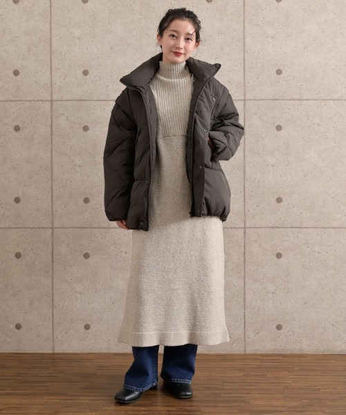 cepo（セポ）の「ネップハイネックニットワンピース（ワンピース・レディース・グレー/ブラウン/ベージュ・M）」の16枚目の写真