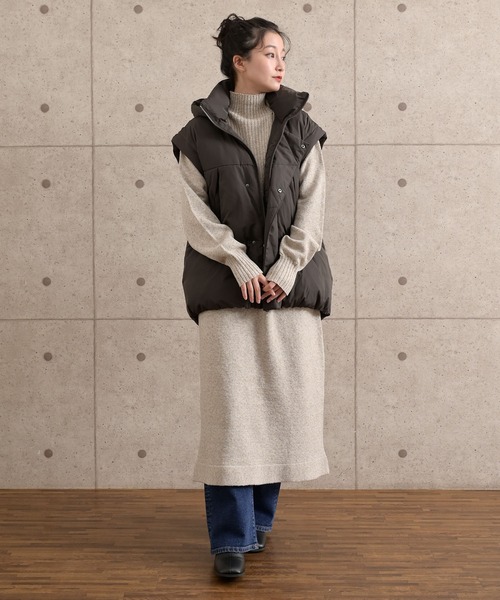 cepo（セポ）の「ネップハイネックニットワンピース（ワンピース・レディース・グレー/ブラウン/ベージュ・M）」の17枚目の写真