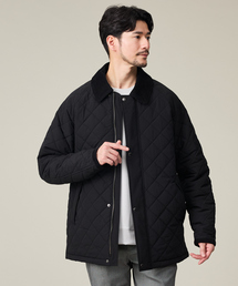 ABAHOUSE GRAY | 【コーデュロイ襟】ラグラン 中綿キルティング ジャケット(ブルゾン)