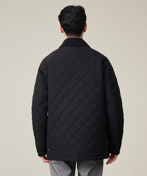 ABAHOUSE GRAY（アバハウスグレイ）の「【コーデュロイ襟】ラグラン 中綿キルティング ジャケット（ブルゾン・メンズ・ブラック/モカ・46/48/50）」の5枚目の写真