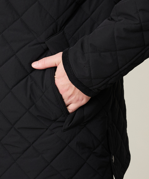 ABAHOUSE GRAY（アバハウスグレイ）の「【コーデュロイ襟】ラグラン 中綿キルティング ジャケット（ブルゾン・メンズ・ブラック/モカ・46/48/50）」の8枚目の写真