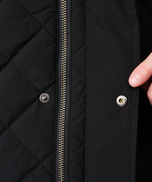 ABAHOUSE GRAY（アバハウスグレイ）の「【コーデュロイ襟】ラグラン 中綿キルティング ジャケット（ブルゾン・メンズ・ブラック/モカ・46/48/50）」の10枚目の写真