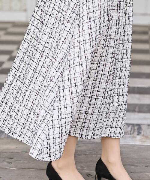 rps(アールピーエス)の「インナーSETツイードフレアーキャミワンピース(ワンピース・レディース・アイボリー/ホワイト系その他4/ブラック・フリー)」の22枚目の写真