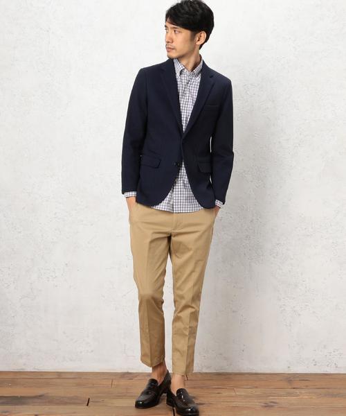 green label relaxing(グリーンレーベルリラクシング)の「KT RIPPLE REV/COL NT 2B ジャケット◆(テーラードジャケット・メンズ・グレー/ネイビー・X-LARGE/MEDIUM/LARGE/SMALL)」の6枚目の写真