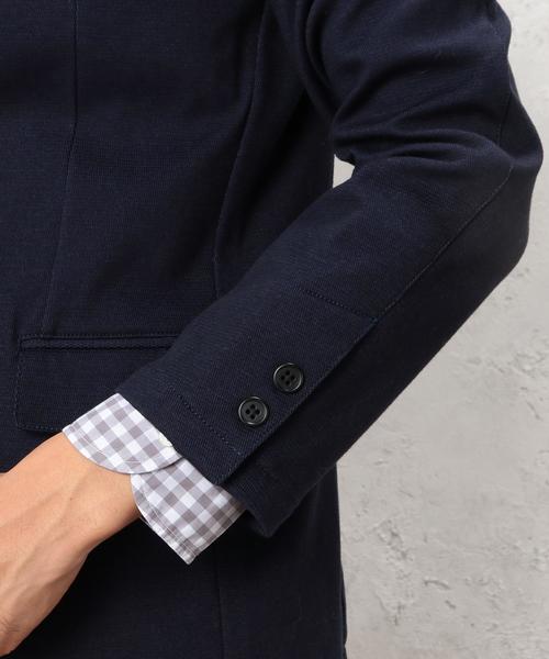 green label relaxing(グリーンレーベルリラクシング)の「KT RIPPLE REV/COL NT 2B ジャケット◆(テーラードジャケット・メンズ・グレー/ネイビー・X-LARGE/MEDIUM/LARGE/SMALL)」の16枚目の写真