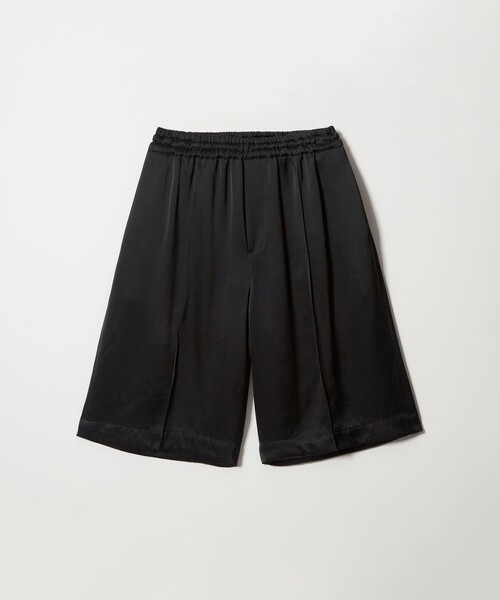 【新品】conte＞サテン ハーフパンツ　ブラック セール】＜conte＞サテン ハーフパンツ（その他パンツ）｜conte