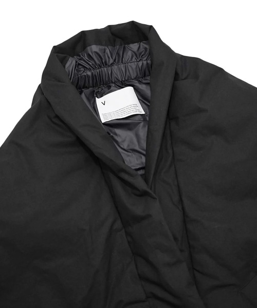 【19AW VOAAOV ビッグダウンストール ブラック】 VOAAOV モヘアタッチウールダウンストール Black - BISHOOL,Edwina