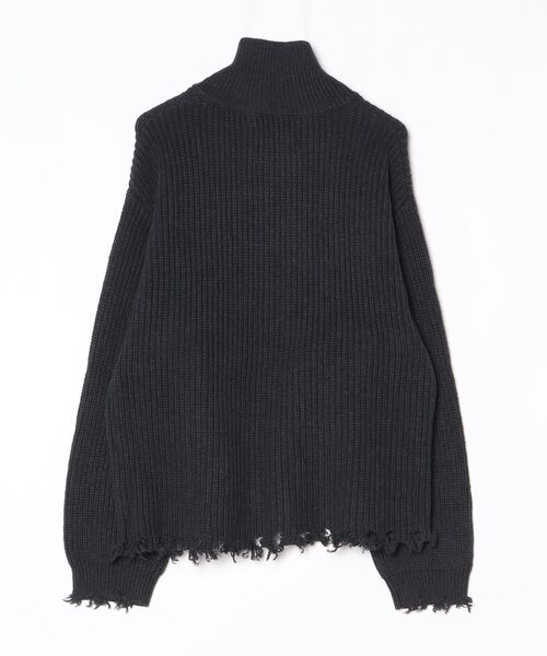 Art re A select(アトリエセレクト)の「【ADAMPATEK/アダムパテック】cotton wool damaged knit(ニット/セーター・メンズ・ブラック/グレー・M/L)」の15枚目の写真