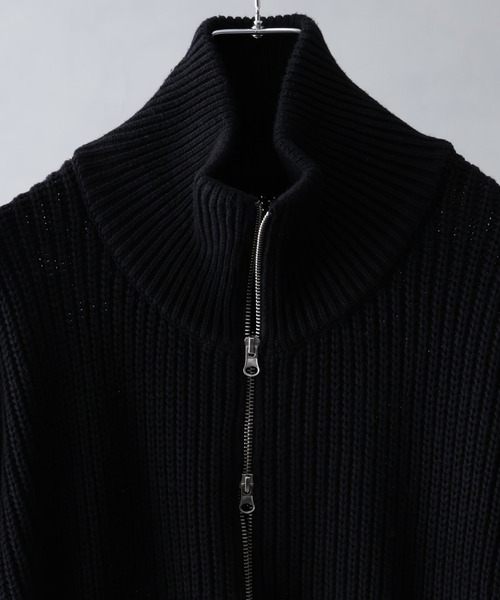 Art re A select(アトリエセレクト)の「【ADAMPATEK/アダムパテック】cotton wool damaged knit(ニット/セーター・メンズ・ブラック/グレー・M/L)」の4枚目の写真