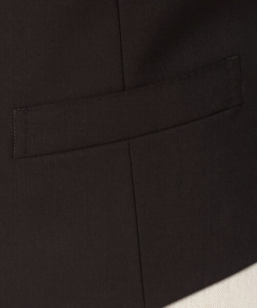 green label relaxing（グリーンレーベルリラクシング）の「REDA トロピカル 無地 5B スーツベスト（スーツベスト・メンズ・ネイビー/ダークグレー/ダークブラウン/ダークグリーン/ブラック・52/50/48/46/44/42）」の21枚目の写真