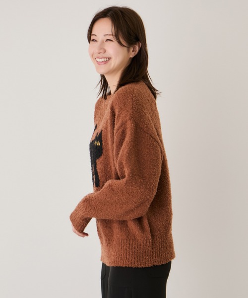 Jayro(ジャイロ)の「ネコジャガードプルオーバー(Tシャツ/カットソー・レディース・ライトグレー/ブラウン/ブラック系その他/オフホワイト/ブルー系その他4・M)」の14枚目の写真