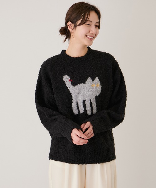 Jayro(ジャイロ)の「ネコジャガードプルオーバー(Tシャツ/カットソー・レディース・ライトグレー/ブラウン/ブラック系その他/オフホワイト/ブルー系その他4・M)」の19枚目の写真
