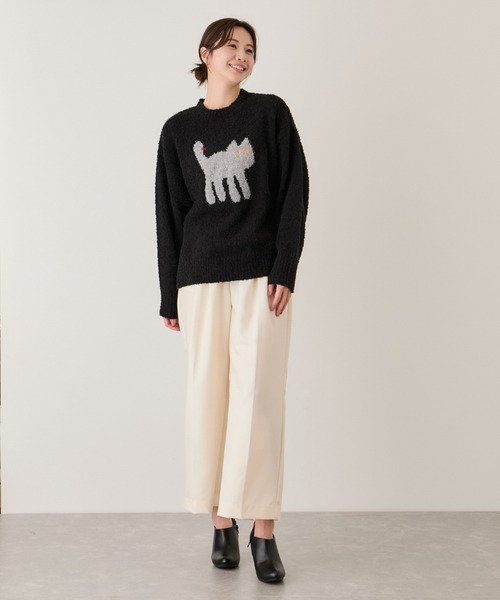 Jayro(ジャイロ)の「ネコジャガードプルオーバー(Tシャツ/カットソー・レディース・ライトグレー/ブラウン/ブラック系その他/オフホワイト/ブルー系その他4・M)」の22枚目の写真