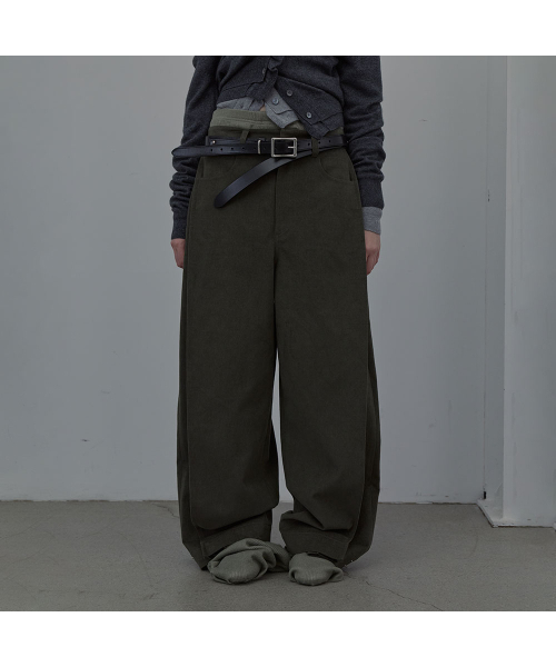 LCDC TM(エルシーディーシーティーエム)の「CURVED SNAP PANTS (KHAKI)(その他パンツ・レディース・その他・SMALL/MEDIUM)」の2枚目の写真