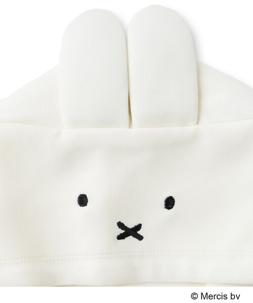 OPAQUE.CLIP（オペークドットクリップ）の「【コラボ】miffy ｘ OPAQUE.CLIP ポイント刺しゅう入りフーディー（パーカー・レディース・オフホワイト/ブラック・99）」の7枚目の写真