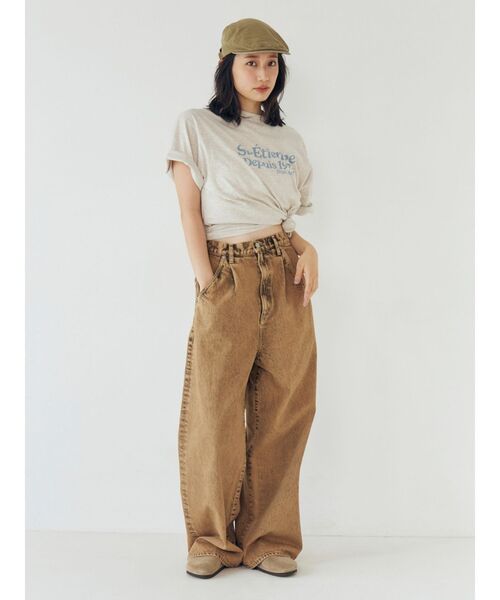 Ungrid（アングリッド）の「ウォッシュデザインハンチング（ハンチング/ベレー帽・レディース・ブラック/カーキ・FREE）」の7枚目の写真