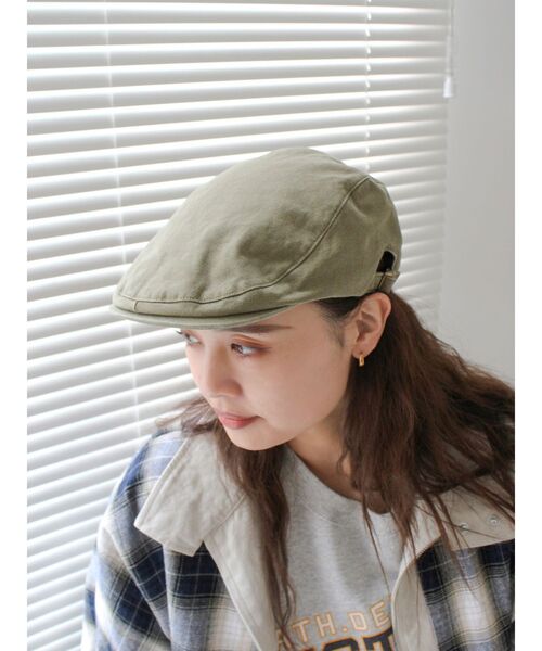 Ungrid（アングリッド）の「ウォッシュデザインハンチング（ハンチング/ベレー帽・レディース・ブラック/カーキ・FREE）」の11枚目の写真