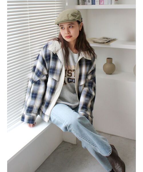 Ungrid（アングリッド）の「ウォッシュデザインハンチング（ハンチング/ベレー帽・レディース・ブラック/カーキ・FREE）」の13枚目の写真