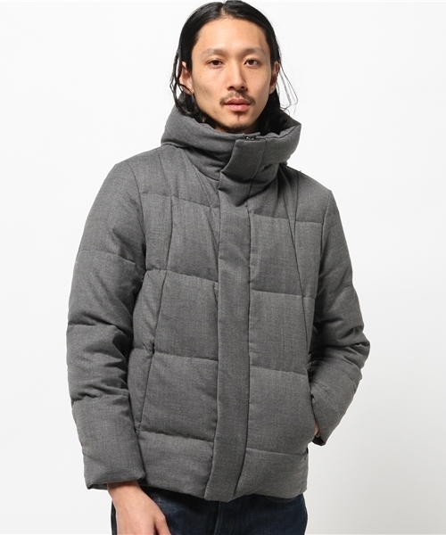 HARE(ハレ)の「ウールダウンブルゾン(HARE)(ダウンジャケット/コート・メンズ・グレー/ネイビー/ブルー系その他/グレー系その他・MEDIUM/SMALL/LARGE)」の20枚目の写真