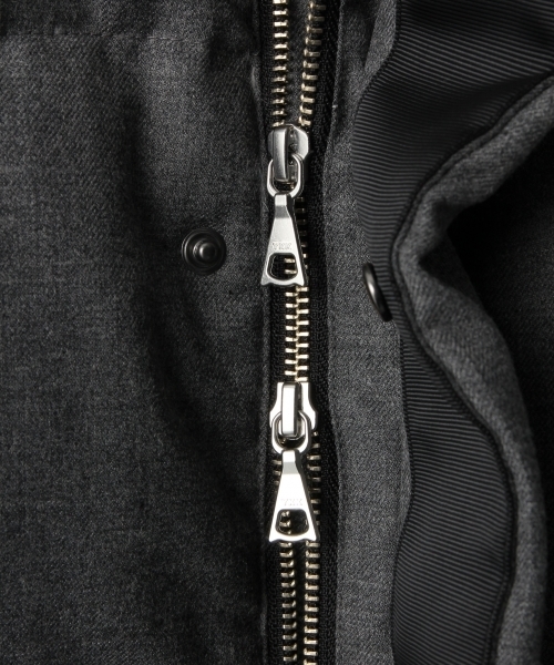 HARE(ハレ)の「ウールダウンブルゾン(HARE)(ダウンジャケット/コート・メンズ・グレー/ネイビー/ブルー系その他/グレー系その他・MEDIUM/SMALL/LARGE)」の16枚目の写真