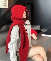 ナンバーナイン　ジョージ期　アンゴラ　ニット　フード　ストール　マフラー フード ニット」に該当するマフラーファッション通販 - ZOZOTOWN