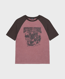 SAINTPAIN | SPピジョンラグラン半袖Tシャツディープピンク(Tシャツ/カットソー)