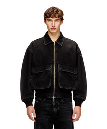 DIESEL｜ディーゼルのデニムジャケット（ブラック/黒色系・無地）通販