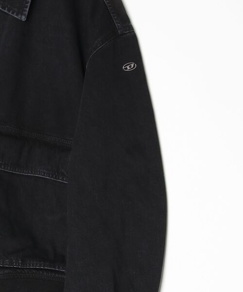 DIESEL（ディーゼル）の「メンズ  ジップアップ ブラックデニムジャケット D-KURZ（デニムジャケット・メンズ・ブラック・XX-LARGE/LARGE/MEDIUM/SMALL/X-SMALL）」の8枚目の写真