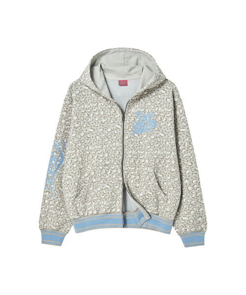 セール】EMBLEM PRINTING HOOD ZIP-UP BEIGE（パーカー）｜NYXX