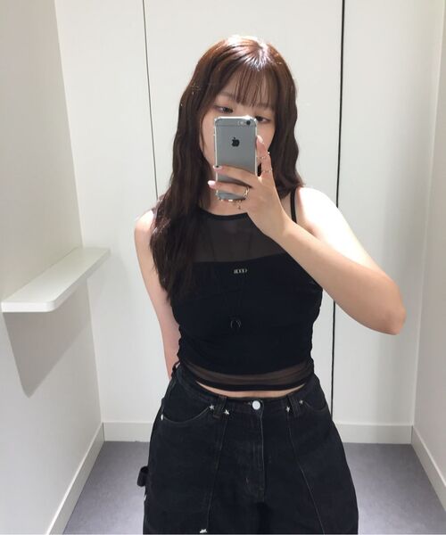 MOO(エムオーオー)の「バックロゴカーペンターインディゴデニムバミューダパンツ - ブラック(その他パンツ・メンズ・ブラック・LARGE/MEDIUM)」の3枚目の写真
