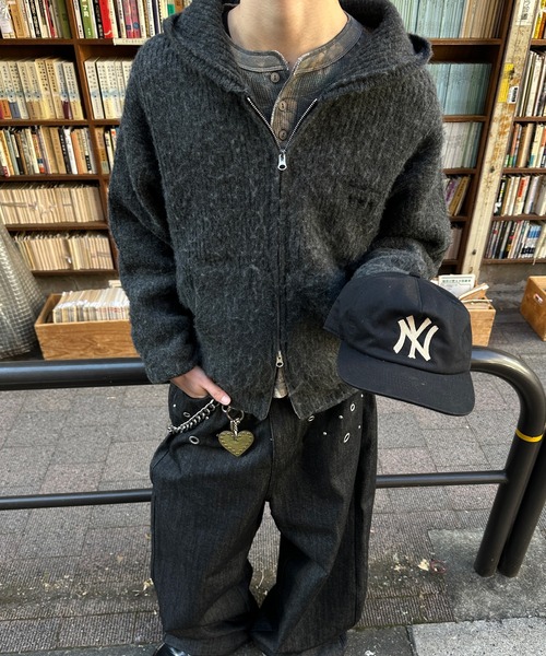 kutir(クティール)の「ASSORTED DOUBLE ZIP KNIT PARKA/アソートダブルジップニットパーカー(ニット/セーター・メンズ・ブラウン/ブラック/カーキ・LARGE/MEDIUM)」の22枚目の写真