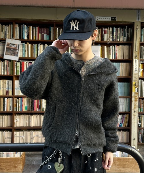 kutir(クティール)の「ASSORTED DOUBLE ZIP KNIT PARKA/アソートダブルジップニットパーカー(ニット/セーター・メンズ・ブラウン/ブラック/カーキ・LARGE/MEDIUM)」の15枚目の写真