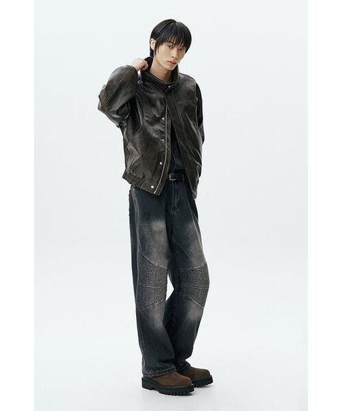 ALYSS（アリス）の「フェイデッドウォッシングデニムシャツ[ダスティブラック]（シャツ/ブラウス・レディース・その他・LARGE/MEDIUM/X-LARGE）」の6枚目の写真